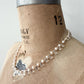 1990s Vintage Pearls & Glass Teardrop Necklace