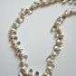 1990s Vintage Pearls & Glass Teardrop Necklace