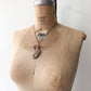 1950s Vintage Hand Carved Abalone Dancing Hula Woman Necklace