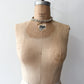1950s Vintage Woven White and Bronze Beaded Choker