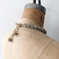 1950s Vintage Woven White and Bronze Beaded Choker