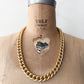 1980s Vintage Gold-Toned Big Chunky Chain Necklace