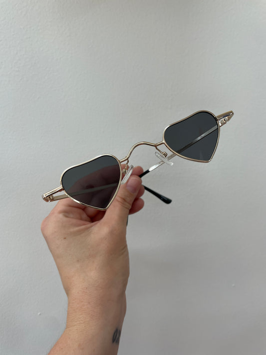 Mini Metal Heart Sunglasses