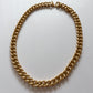 1980s Vintage Gold-Toned Big Chunky Chain Necklace