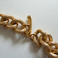 1980s Vintage Gold-Toned Big Chunky Chain Necklace
