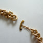 1980s Vintage Gold-Toned Big Chunky Chain Necklace