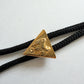 1970s Vintage Golden Saddle Triangle Bolo Tie