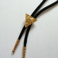 1970s Vintage Golden Saddle Triangle Bolo Tie