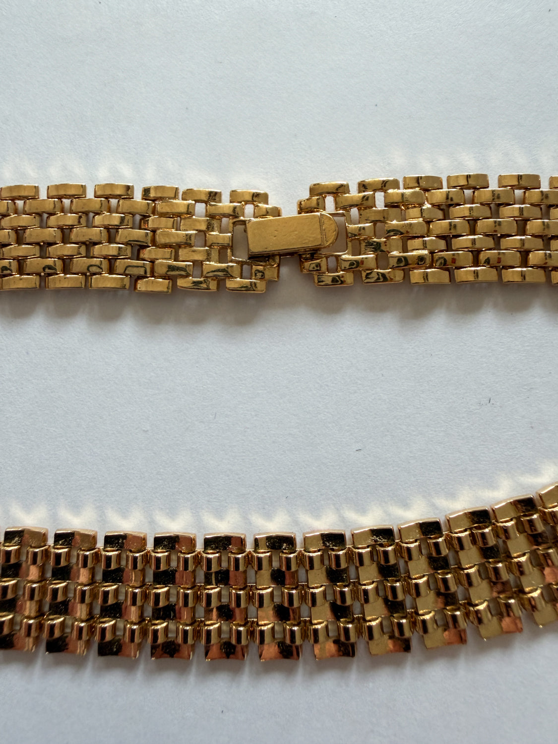 1980s Vintage Gold-Toned Trifari Chain Link Choker Necklace