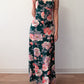 1970s does 1940s Watercolor Floral Blossoms Dress and Matching Jacket Set