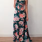 1970s does 1940s Watercolor Floral Blossoms Dress and Matching Jacket Set