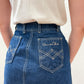 1980's Vintage Oscar de la Renta Jean Skirt
