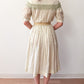 1950s Vintage Mary's Birthday Yellow Tiny Floral Dress 1958