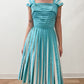 1950s Vintage Teal and White New Look Party Dress