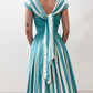 1950s Vintage Teal and White New Look Party Dress