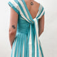 1950s Vintage Teal and White New Look Party Dress