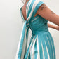 1950s Vintage Teal and White New Look Party Dress