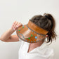 1970s Vintage Tooled Leather Floral Visor