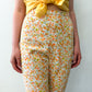 1960s Vintage U.S.A Made High-Waisted Floral Cotton Pencil Pants