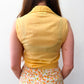 1960s Vintage U.S.A Made High-Waisted Floral Cotton Pencil Pants