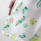 1970's Vintage Frolicking In The Garden Keyhole Dress