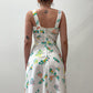 1970's Vintage Frolicking In The Garden Keyhole Dress
