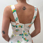 1970's Vintage Frolicking In The Garden Keyhole Dress