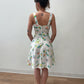 1970's Vintage Frolicking In The Garden Keyhole Dress