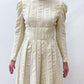 1970's Vintage Ivory Prairie Maxi Dress