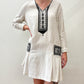 1920s Vintage Cotton Drop Waist Dress