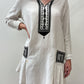 1920s Vintage Cotton Drop Waist Dress