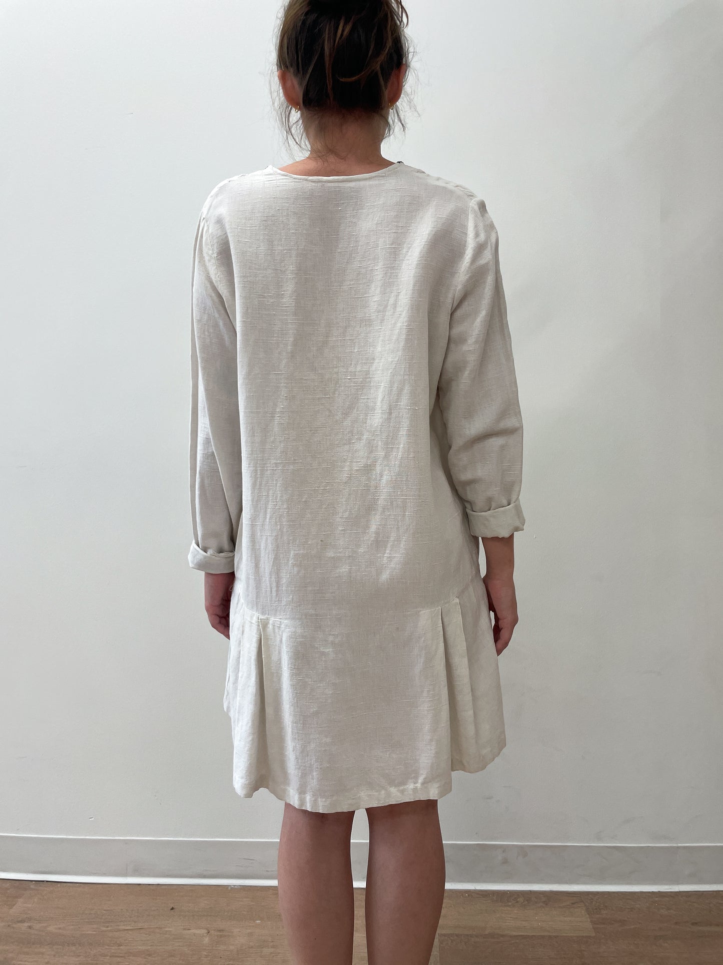 1920s Vintage Cotton Drop Waist Dress