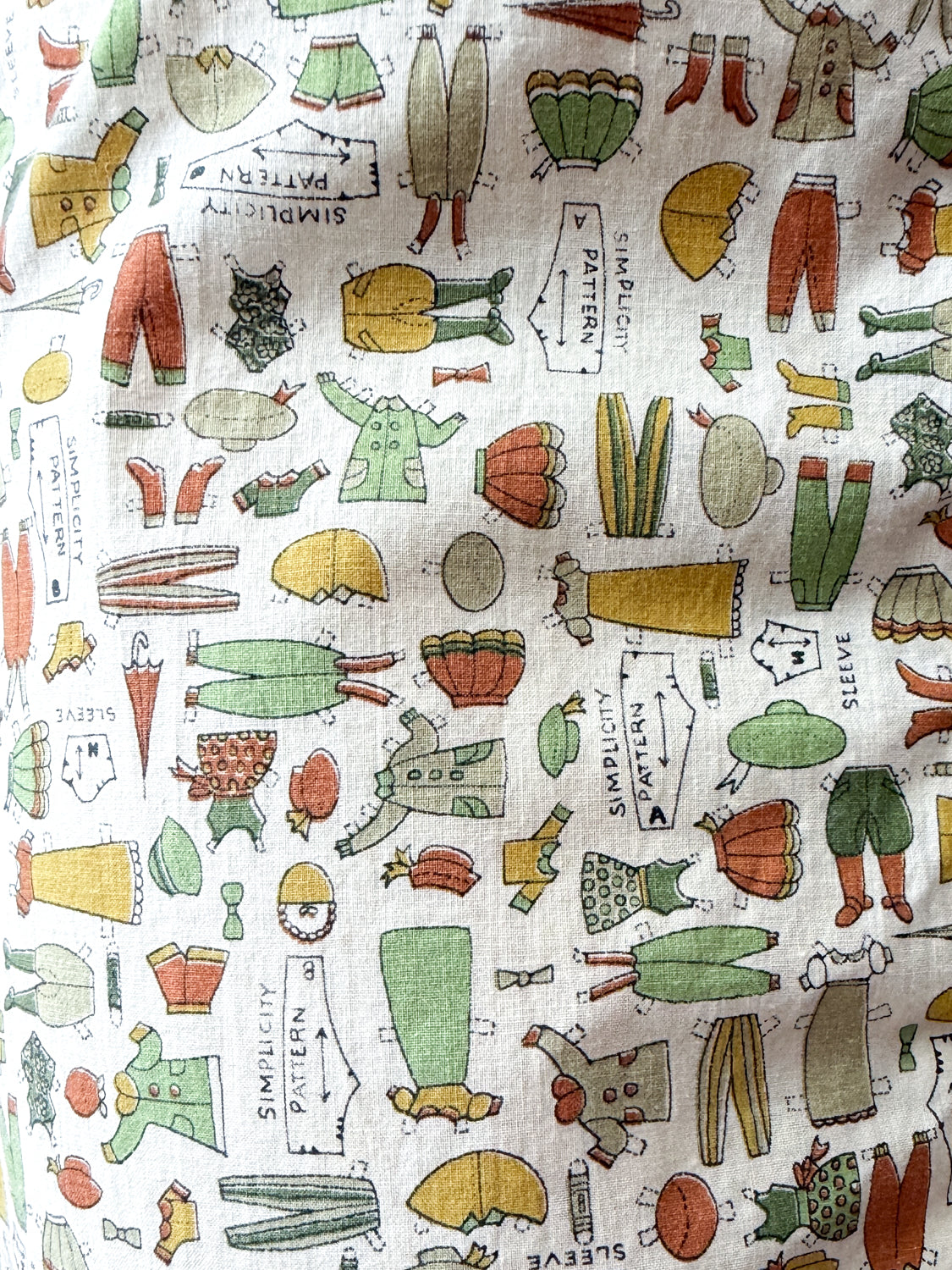 1960s Vintage Sewing Pattern Novelty Print Shift Dress