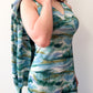 1970s Vintage Trees and Reeds Button Up Blouse