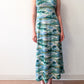 1970s Vintage Trees and Reeds Maxi Summer Dress
