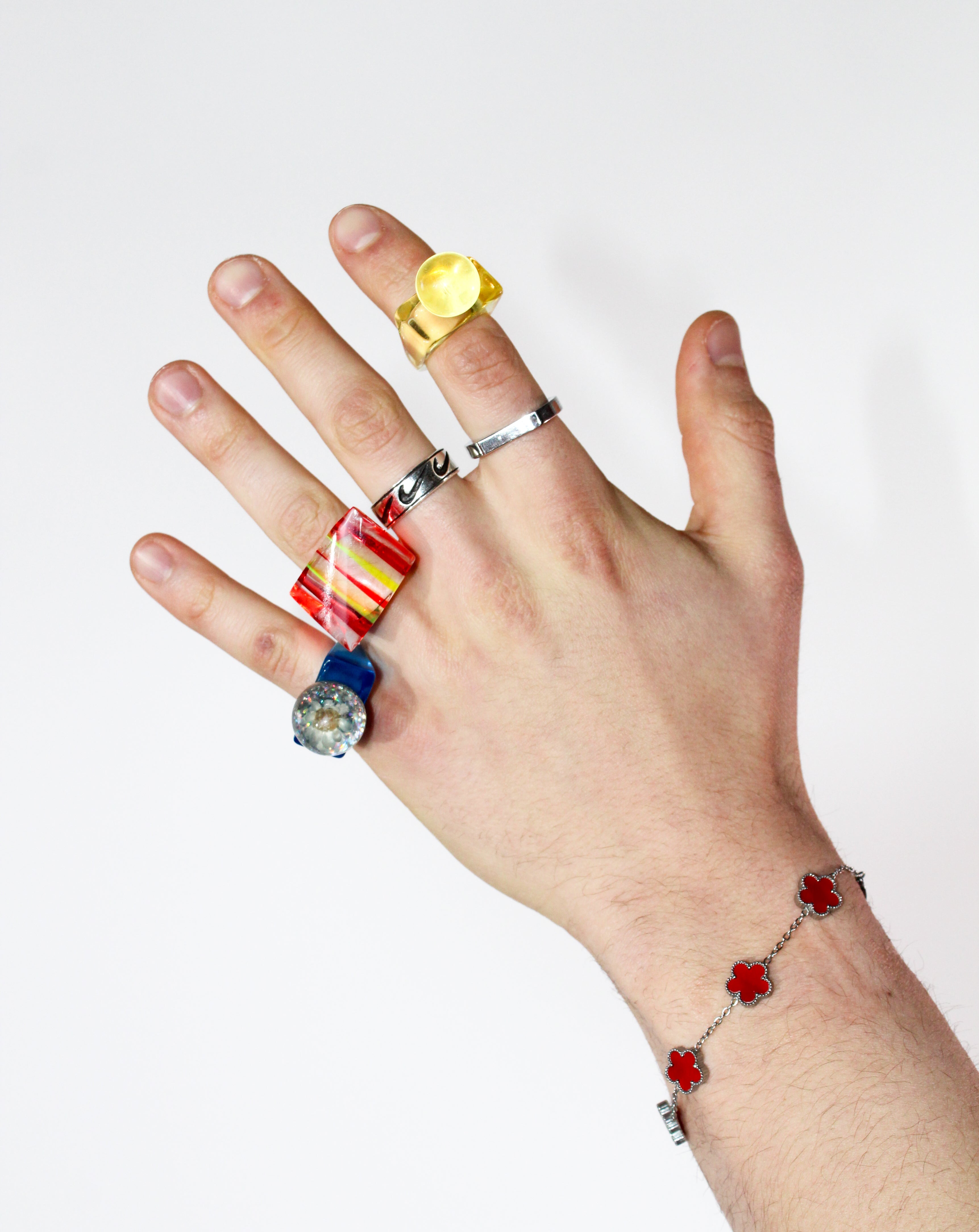 1960s & 1970s Vintage Colorful Plastic Statement Rings – The Getup Vintage