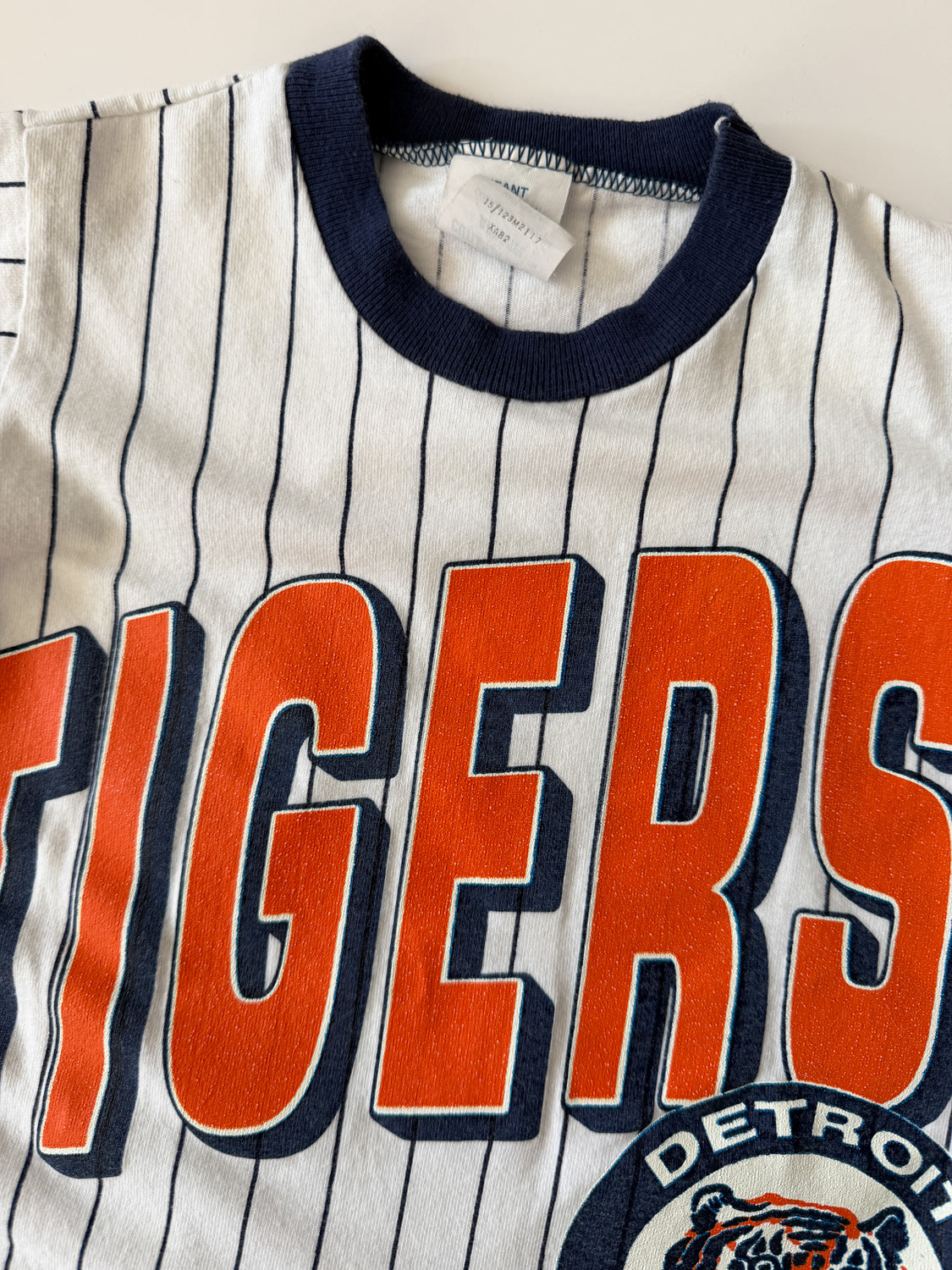 1990s Vintage Detroit Tigers Baseball Infant Baby Bodysuit