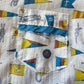1960s Vintage Sailing Flags Novelty Print Kids Pajama Set