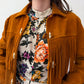 1970s Vintage Stunning Suede Fringe Hippie Jacket