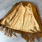 1970s Vintage Stunning Suede Fringe Hippie Jacket