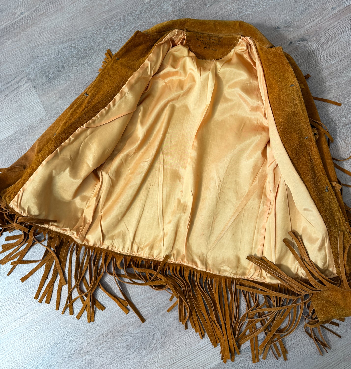 1970s Vintage Stunning Suede Fringe Hippie Jacket