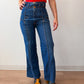 1970s Vintage Nest-Ce Pas? Star Butt Rear Iconic Denim Bellbottom Jeans