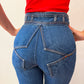 1970s Vintage Nest-Ce Pas? Star Butt Rear Iconic Denim Bellbottom Jeans