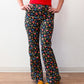 1970s Vintage Wrangler Dark Floral Print Pants