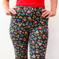 1970s Vintage Wrangler Dark Floral Print Pants