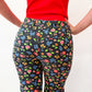 1970s Vintage Wrangler Dark Floral Print Pants