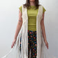 1970s Vintage Incredible and Epic Long Fringe Handmade Macramé Vest