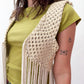 1970s Vintage Incredible and Epic Long Fringe Handmade Macramé Vest