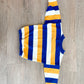 1980s Vintage Health-Tex Maize and Blue Striped Toddler Kids Crewneck