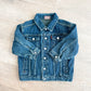 1990s Vintage Levi's Red Tab Medium Wash Denim Trucker Jacket Toddler Kids